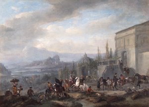 A Partida de um Partido Hawking, depois de c.1650 (óleo sobre tela)
