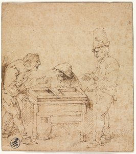 Os jogadores de Tric-Trac de Philips de Koninck