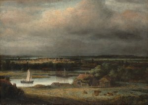 Paisagem larga do rio, c.1648-49 de Phillips de Koninck
