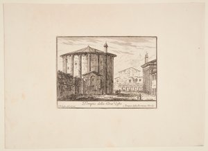 Dinamarquês: Templo da deusa Vesta. 1. Templo de Fortuna Virile