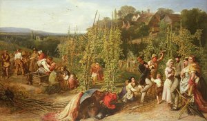 A vida no jardim do lúpulo, 1859 de Phoebus Levin