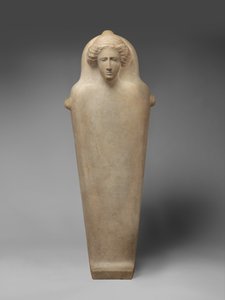 Sarcófago antropóide de mármore, c.410 a.C. (mármore pariano) de Phoenician