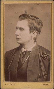Leopold von Sacher-Masoch 1836-1895, c. 1880 de Photo studio Adolf F. Czihak.