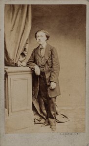 Retrato do compositor Louis Diémer 1843-1919, c. 1875. de Photo studio Alphonse and Cie.