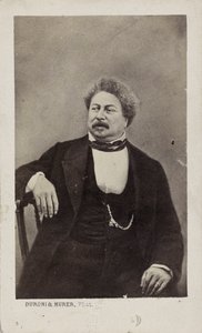 O autor Alexandre Dumas pai 1802-1870, 1870. de Photo studio Duroni and Murer.