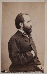 Retrato do maestro e compositor Angelo Mariani 1821-1873. de Photo studio Giulio Rossi and Giovan