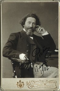 Retrato do artista Ilya Repin 1844-1930 de Photo studio H. Rentz and F.