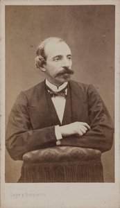 Retrato do Compositor Émile Jonas 1827-1905. de Photo studio Legé and Bergeron.