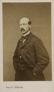 Retrato do compositor Alexandre Batta 1816-1902, c. 1880. de Photo studio Legé and Bergeron.