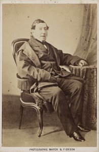 Retrato do compositor Gioachino Antonio Rossini 1792-1868, ca 1860. de Photo studio Mayer and Pierson.