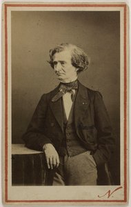 Retrato do compositor Hector Berlioz 1803-1869, ca 1860.