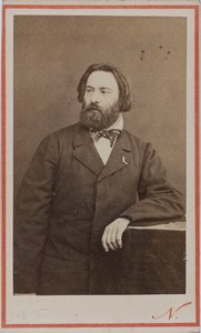 Retrato do pianista e compositor Émile Prudent 1817-1863, ca 1860.