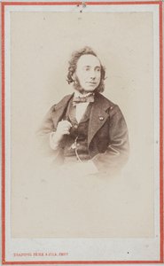 Retrato do violinista e compositor Camillo Sivori 1815-1894 . de Photo studio Trantoul Père and Fils.