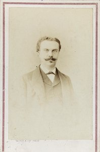 Retrato de Guy de Maupassant, c. 1880. de Photo studio Witz and Cie.
