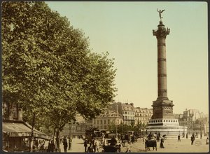 [Colonne de Juillet, Place de la Bastille, Paris, França]. de Photochrom Zürich