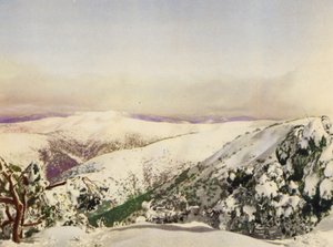Inverno nos Alpes Vitorianos (foto a cores) de Photographer Australian