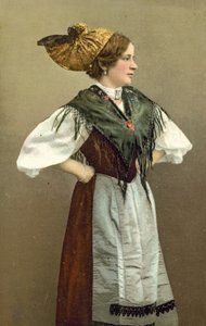 Traje popular de Salzkammergut, Áustria (fotografia a cores)