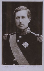 Albert I, Rei da Bélgica (foto a p/b)