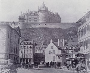 Canadá: The Chateau Frontenac, Quebec (foto a p/b)