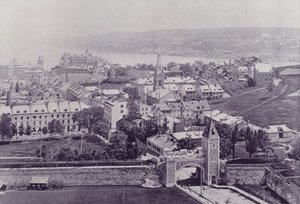 Canadá: A Cidade de Quebec (foto a p/b)