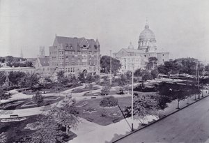 Canadá: A Nova Catedral de São Pedro, Montreal (foto a p/b)