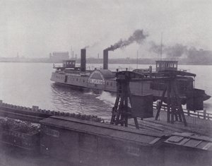 Canadá: Transfer Steamer entre Windsor e Detroit (foto a p/b) de Photographer Canadian
