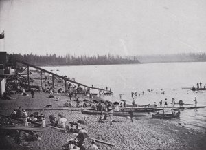 English Bay, Vancouver (foto a p/b) de Photographer Canadian
