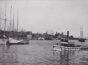 Harbor Front, St John, New Brunswick (foto a p/b) de Photographer Canadian