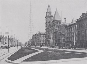 King Street, Hamilton (foto a p/b) de Photographer Canadian
