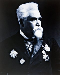 Sir Hiram Maxim (foto a p/b) de Photographer English