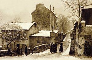 Le Lapin Agile, Montmartre, Paris, c. 1900 (foto a p/b)
