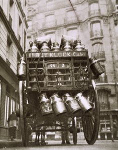 Cariole de leite em Clichy. de Photographer French