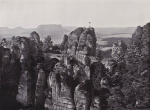 Impressão Bastei (foto a preto e branco) de Photographer German