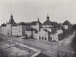 Charlottenburg, Academia de Artes e Escola de Música (foto a p/b) de Photographer German