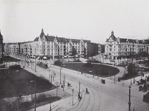 Charlottenburg, Praça Savigny (foto a p/b) de Photographer German