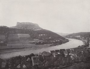 O Lilienstein (foto a p/b) de Photographer German