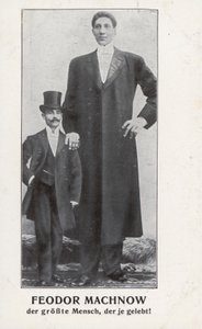 Feodor Machnow, o gigante russo (foto a p/b)