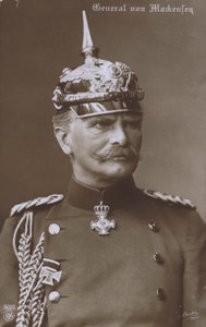 Marechal de Campo August von Mackensen, comandante militar alemão da Primeira Guerra Mundial (foto a p/b)