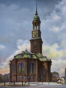 Hamburgo: Michaeliskirche, queimado 3 de Junho de 1906, reconstruído 1906-12 (foto) de Photographer German