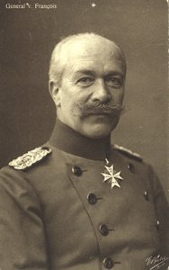 Hermann von Francois, general de infantaria alemão da Primeira Guerra Mundial (fotografia a preto e branco) de Photographer German