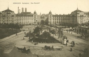 Karlsplatz Rondell, Munique (foto a p/b) de Photographer German