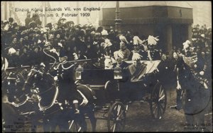 Rei Eduard VII contra Inglaterra em Berlim, 9 de fevereiro de 1909 de Photographer German