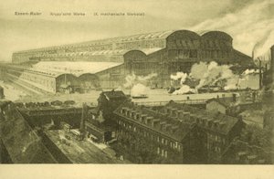 Krupp works, Essen, Ruhr, Alemanha (foto a p/b) de Photographer German