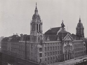Tribunal de Comarca de Der Neuen Friedrich-Strasse (foto a p/b) de Photographer German