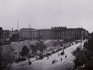 Leipzig: Augustusplatz (foto a p/b) de Photographer German