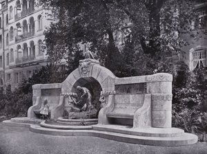 Leipzig: Marchenbrunnen (foto a p/b) de Photographer German