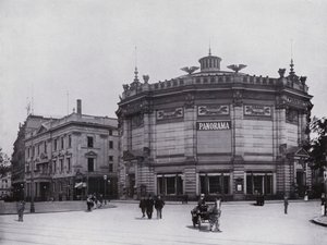 Leipzig: Panorama (foto a p/b) de Photographer German