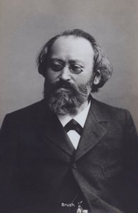 Max Bruch, maestro e compositor alemão (foto a p/b) de Photographer German