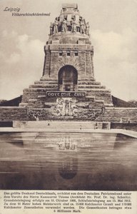 Monumento à Batalha das Nações (1813), Leipzig, Alemanha (foto a p/b) de Photographer German