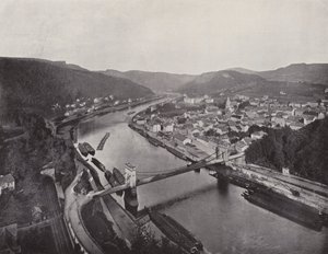 Panorama de Tetschen (foto a p/b) de Photographer German